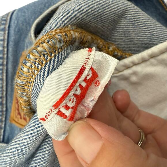 Levi's Jeans Womens 28 Premium 501 Original Fit Distressed Button Fly - Picture 11 of 12